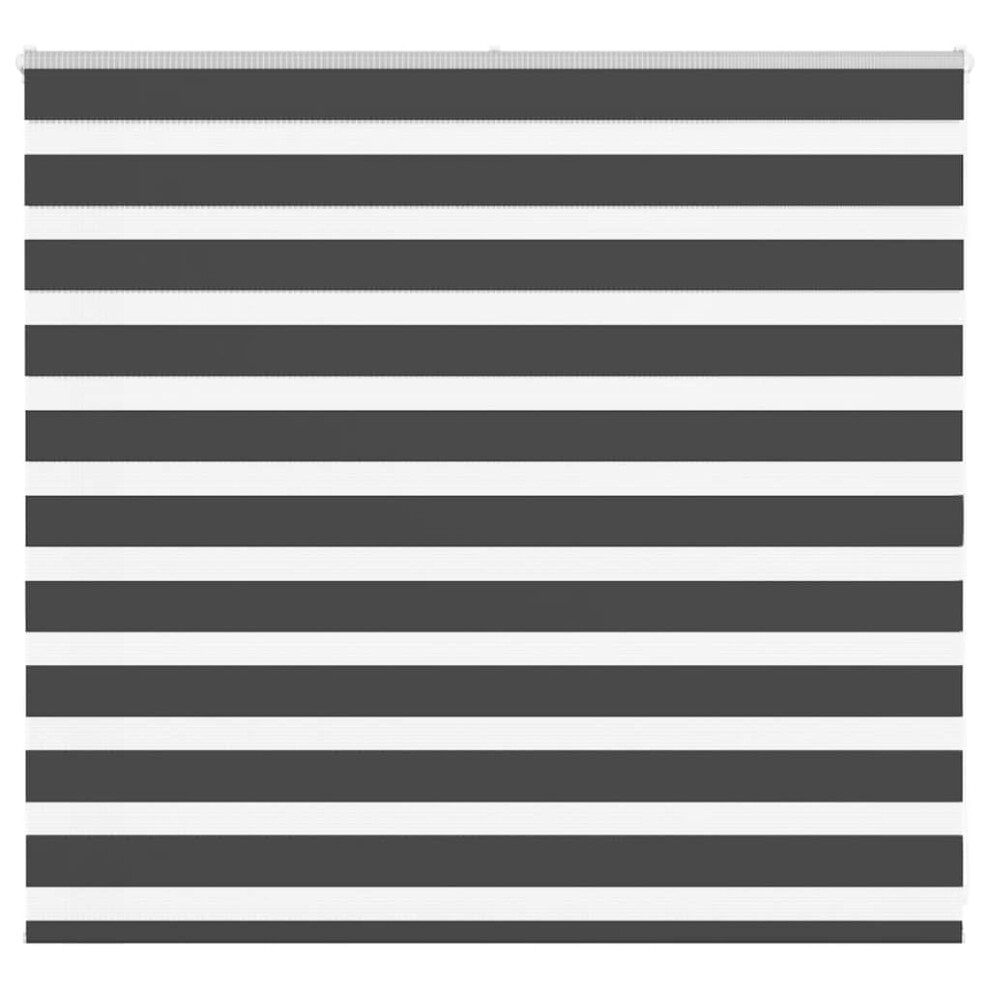 Vidaxl Zebra Blind Black 165X100 Cm Fabric Width 160.9 Cm Polyester