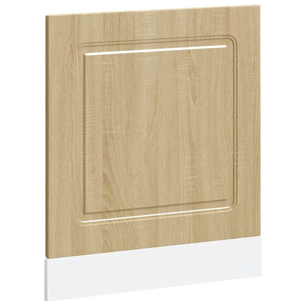 Vidaxl Dishwasher Panel Kalmar Sonoma Oak 60X1.5x67 Cm Engineered Wood