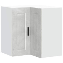 vidaXL Kitchen Wall Corner Cabinet "Porto" Concrete Grey Engineered Wood