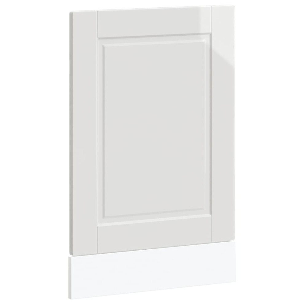 Vidaxl Dishwasher Panel Porto High Gloss 45X1,5X67 Cm Engineered Wood White