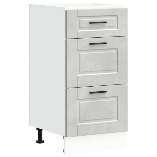 VidaXL vidaXL Kitchen Base Cabinet Porto Concrete Grey Engineered Wood