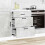 VidaXL vidaXL Kitchen Base Cabinet Kalmar Concrete Grey Engineered Wood 3