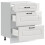 VidaXL vidaXL Kitchen Base Cabinet Kalmar High Gloss White Engineered Wood 5