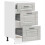 VidaXL vidaXL Kitchen Base Cabinet Porto Grey Sonoma Engineered Wood 4