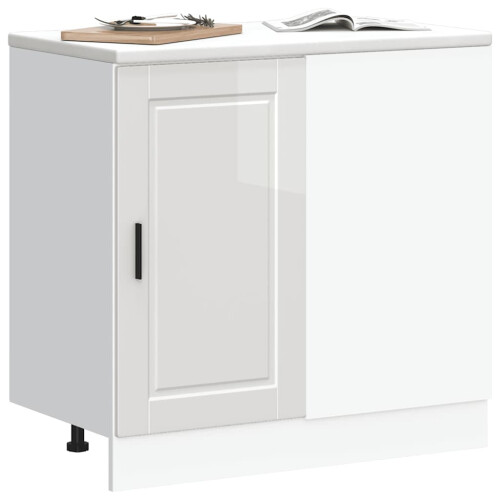 VidaXL vidaXL Kitchen Base Cabinet Porto High Gloss White Engineered Wood 1