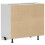 VidaXL vidaXL Kitchen Base Cabinet Lucca Concrete Grey Engineered Wood 6