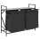 VidaXL vidaXL Laundry Basket 2 Compartments with Shelf Grey Sonoma laundry hamper 5