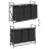 VidaXL vidaXL Laundry Basket 3 Compartments with Shelf Grey Sonoma laundry hamper 10
