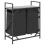 VidaXL vidaXL Laundry Basket 2 Compartments with Shelf Grey Sonoma laundry hamper 8
