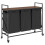 VidaXL vidaXL Laundry Basket 3 Compartments with Wheels Brown Oak laundry hamper 2