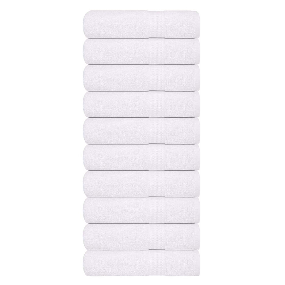 vidaXL Hand Towels 10 pcs White 50x100 cm 360 gsm 100% Cotton towel face towel