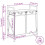 VidaXL vidaXL Laundry Basket 2 Compartments with Shelf Grey Sonoma laundry hamper 4