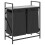 VidaXL vidaXL Laundry Basket 2 Compartments with Shelf Grey Sonoma laundry hamper 2