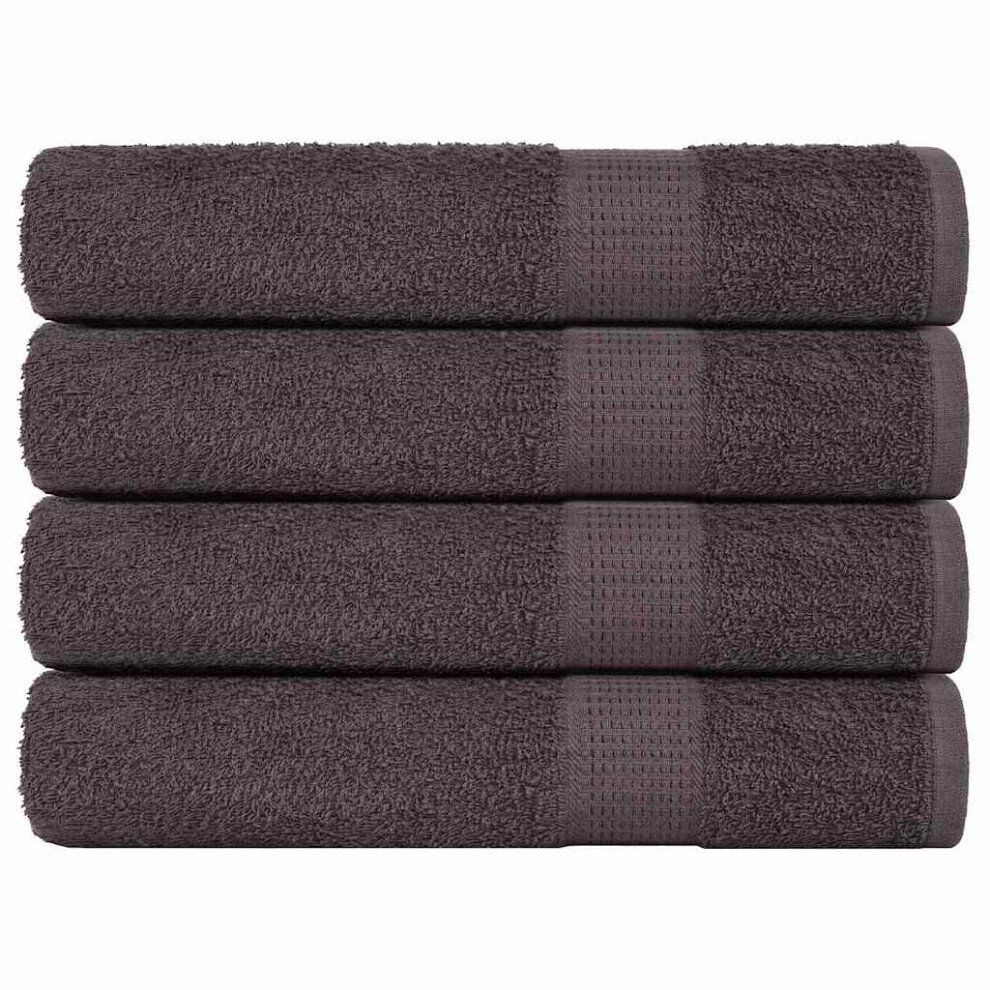 vidaXL Sauna Towels 4 pcs Anthracite 80x200 cm 360 gsm 100% Cotton towel