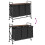 VidaXL vidaXL Laundry Basket 3 Compartments with Wheels Brown Oak laundry hamper 9