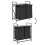 VidaXL vidaXL Laundry Basket 2 Compartments with Shelf Grey Sonoma laundry hamper 10