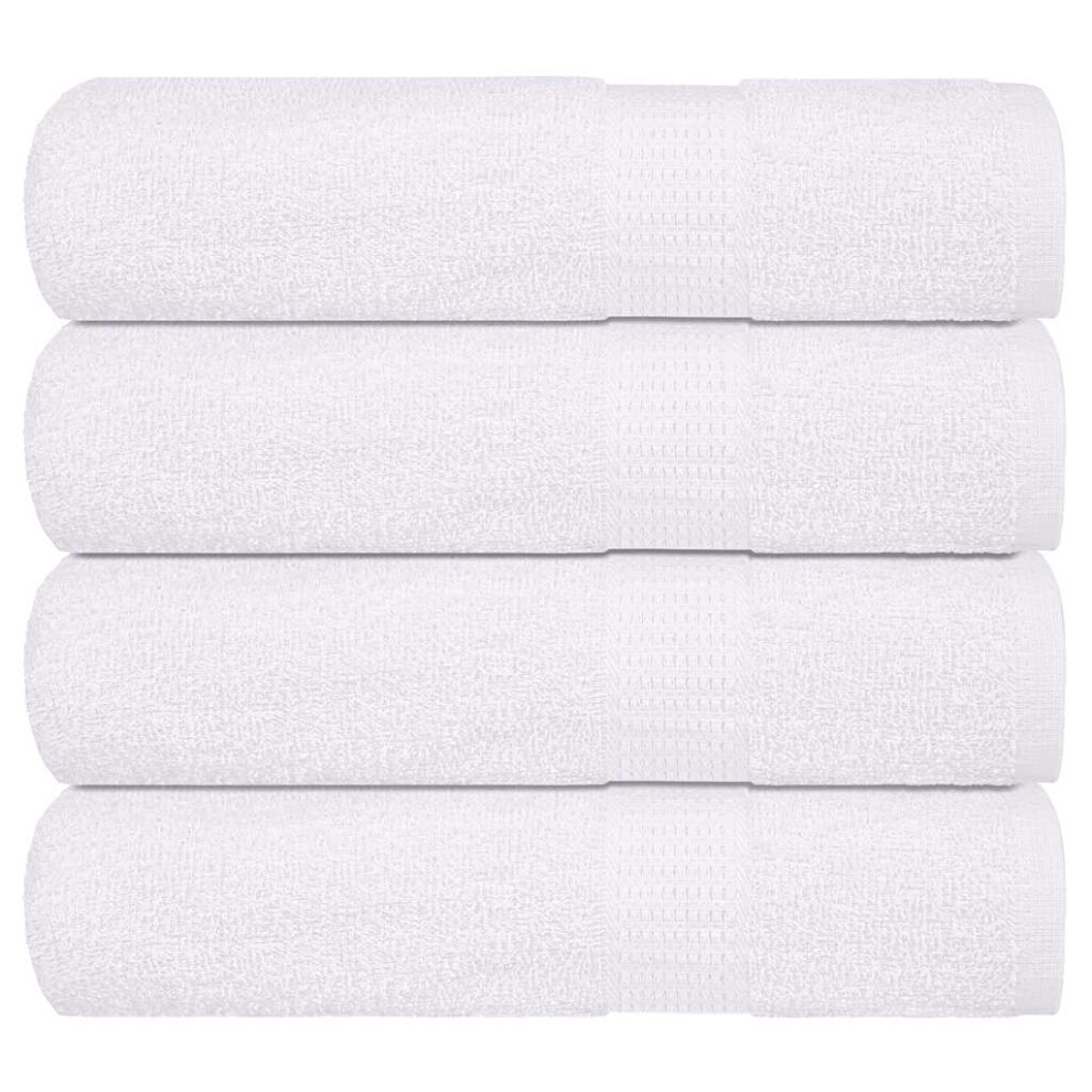 Vidaxl Bath Towels 4 Pcs White 100X150 Cm 360 Gsm 100% Cotton Towel