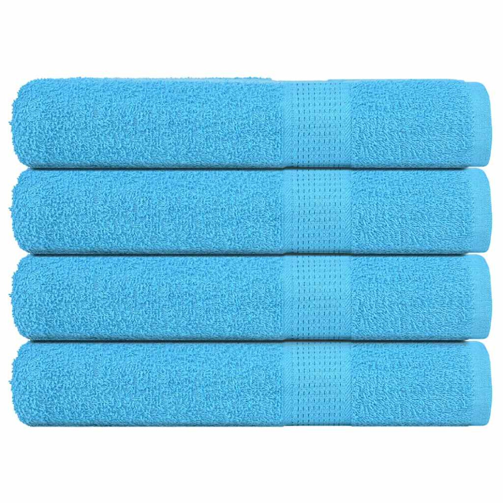 vidaXL Towels 4 pcs Turquoise 100x200 cm 360 gsm 100% Cotton towel on beach