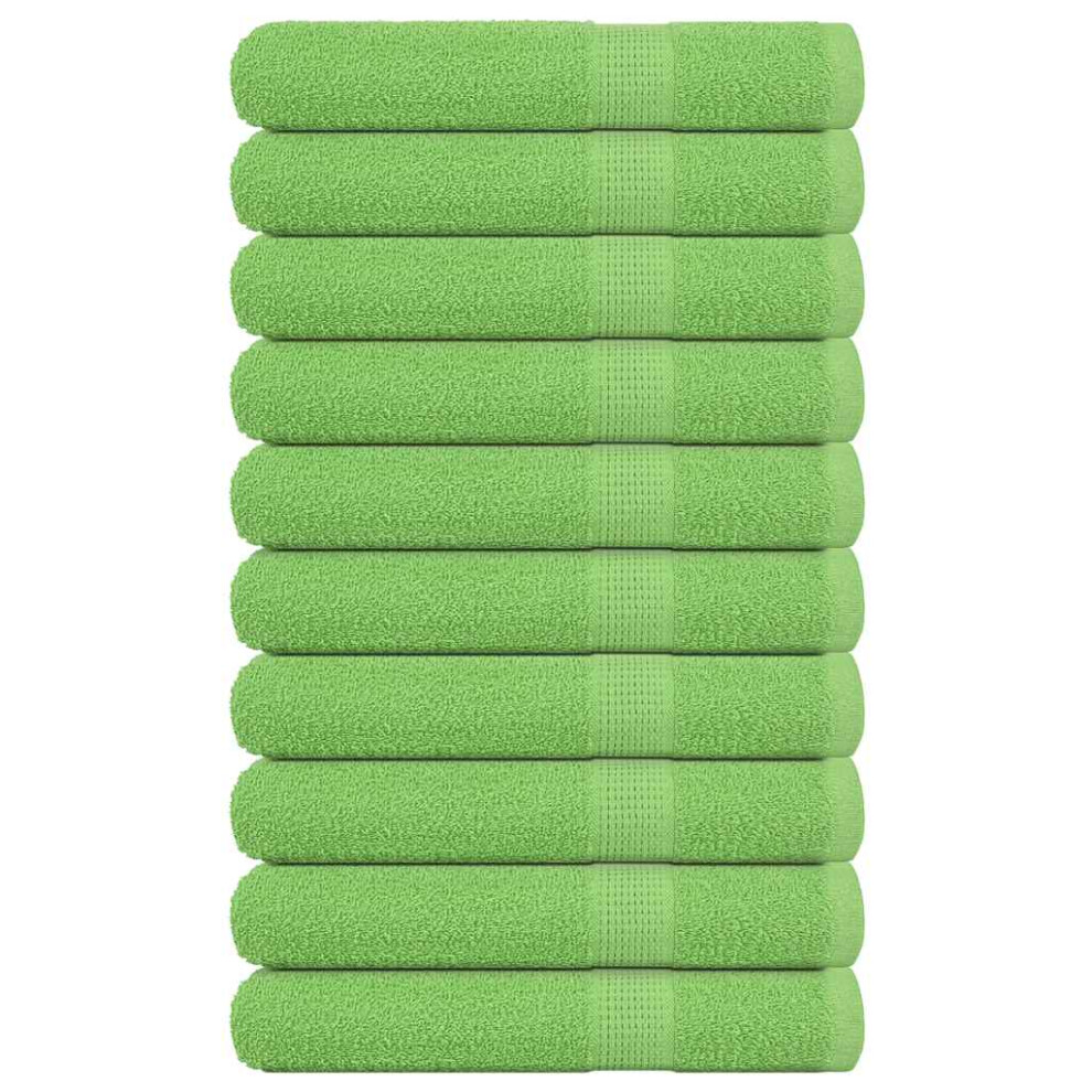 vidaXL Sauna Towels 10 pcs Apple Green 80x200 cm 360 gsm 100% Cotton towel