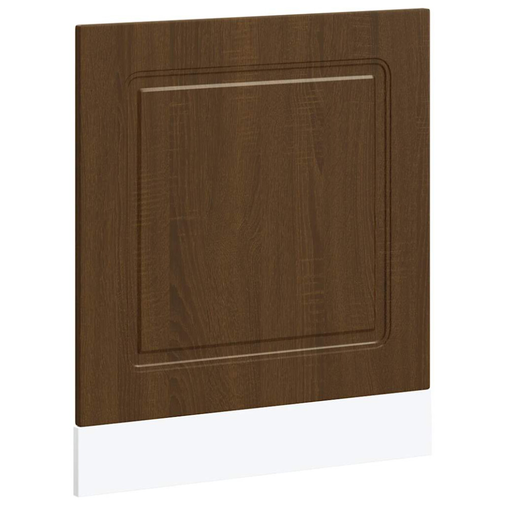 Vidaxl Dishwasher Panel Kalmar Oak 60X1.5x67 Cm Engineered Wood Brown