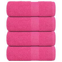 vidaXL Guest Towels 4 pcs Pink 30x50 cm 360 gsm 100% Cotton towel face towel