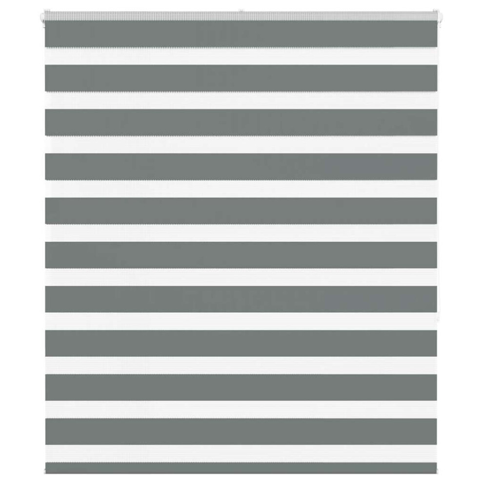 Vidaxl ( 120 X 150 Cm) Zebra Blind Fabric Polyester Dark/Grey
