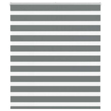 vidaXL Doppelrollo Dunkelgrau 125x100 cm Stoffbreite 120,9 cm Polyester
