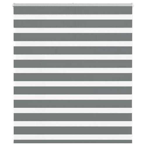 VidaXL vidaXL Doppelrollo Dunkelgrau 125x100 cm Stoffbreite 120,9 cm Polyester