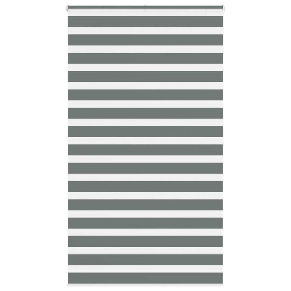 Vidaxl ( 120 X 200 Cm) Zebra Blind Fabric Polyester Dark/Grey