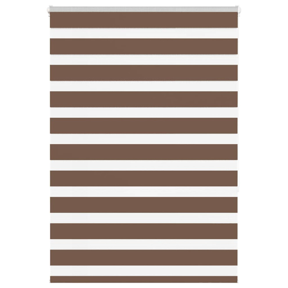 Vidaxl (Brown, 115 X 150 Cm) Zebra Blind Fabric Polyester
