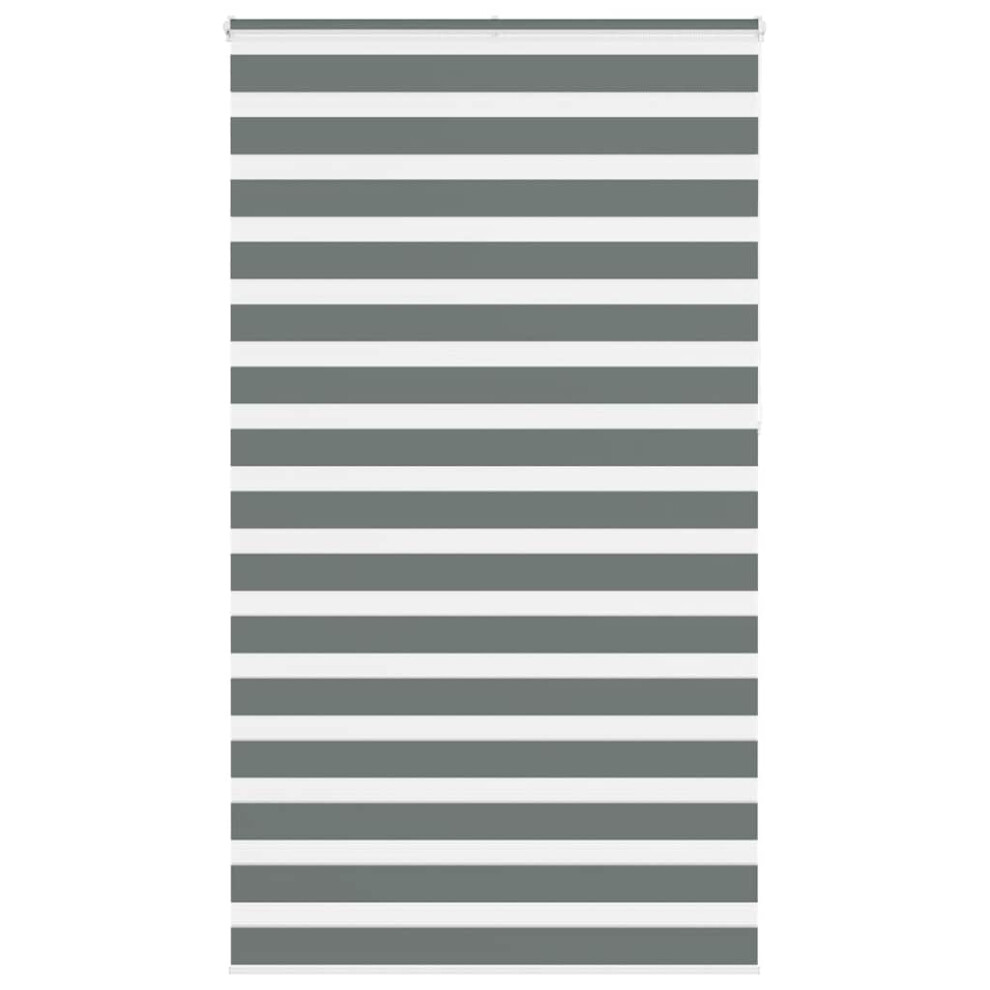 Vidaxl ( 120 X 230 Cm) Zebra Blind Fabric Polyester Dark/Grey