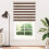 VidaXL (brown, 125 x 200 cm) vidaXL Zebra Blind Fabric Polyester 2
