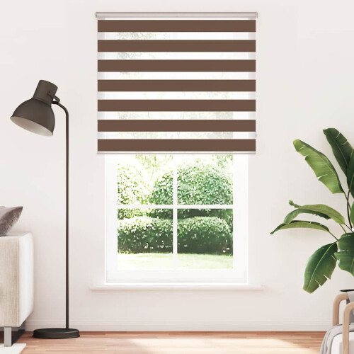 VidaXL (brown, 125 x 200 cm) vidaXL Zebra Blind Fabric Polyester 1