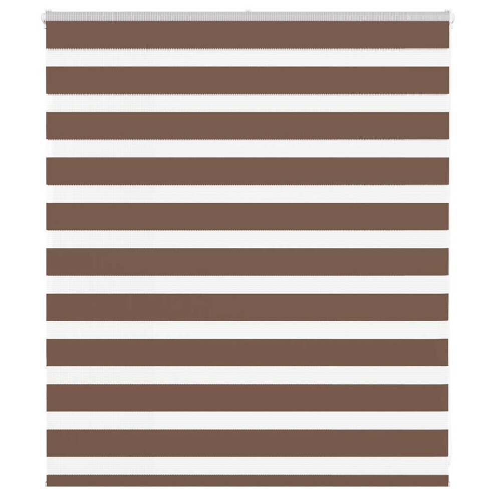 Vidaxl (, 120 X 100 Cm) Zebra Blind Fabric Polyester Brown