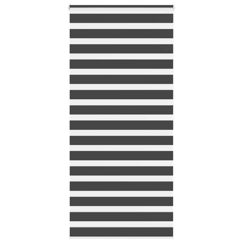 Vidaxl (Black, 115 X 200 Cm) Zebra Blind Fabric Polyester