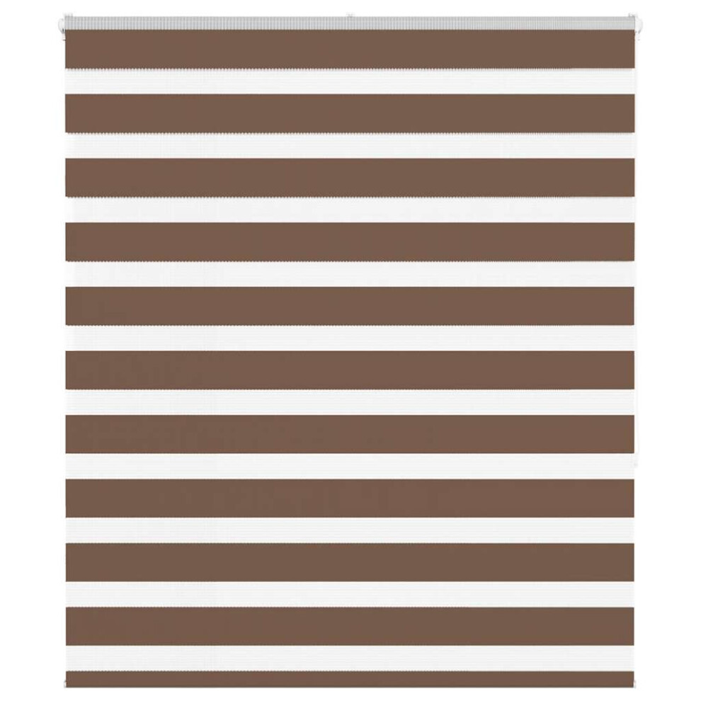Vidaxl (Brown, 125 X 150 Cm) Zebra Blind Fabric Polyester