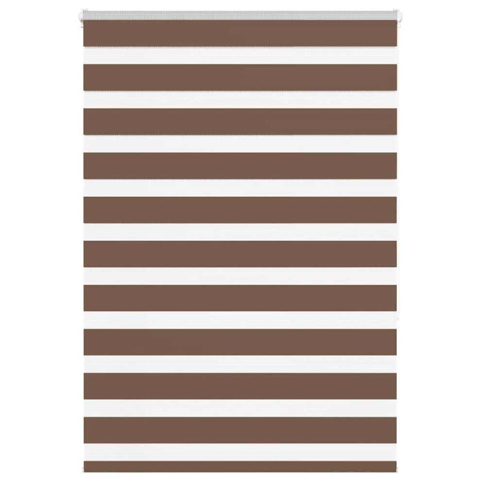 Vidaxl (Brown, 110 X 150 Cm) Zebra Blind Fabric Polyester