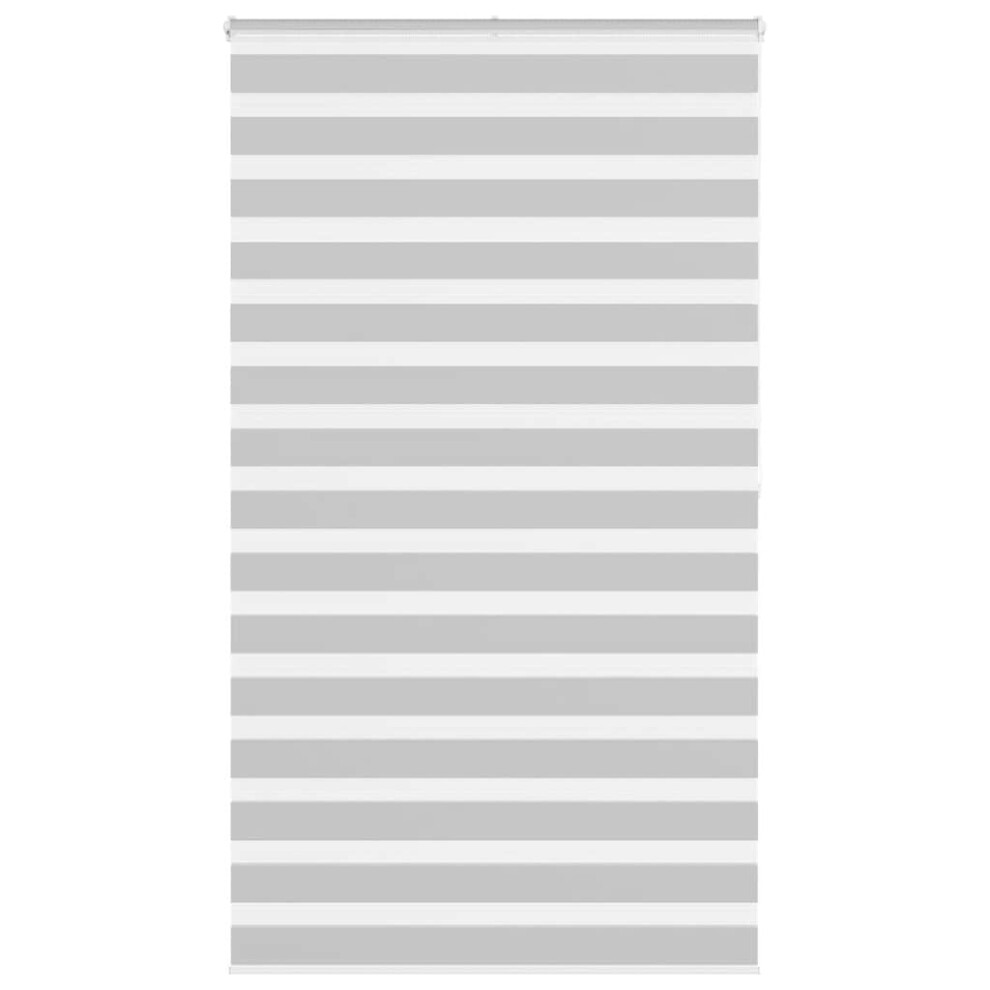 Vidaxl (Light Grey, 125 X 200 Cm) Zebra Blind Fabric Polyester