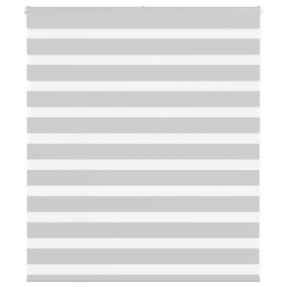 Vidaxl (Light Grey, 120 X 100 Cm) Zebra Blind Fabric Polyester