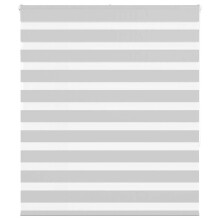 (light grey, 125 x 150 cm) vidaXL Zebra Blind Fabric Polyester