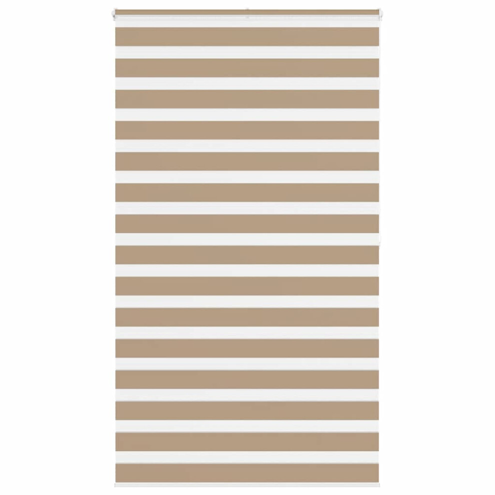 Vidaxl (Sand Brown, 125 X 200 Cm) Zebra Blind Fabric Polyester