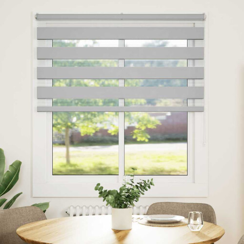VidaXL (light grey, 125 x 150 cm) vidaXL Zebra Blind Fabric Polyester 1