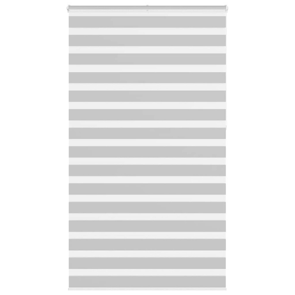 Vidaxl ( 120 X 230 Cm) Zebra Blind Fabric Polyester Light/Grey