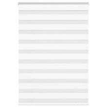 (white, 110 x 100 cm) vidaXL Zebra Blind Fabric Polyester