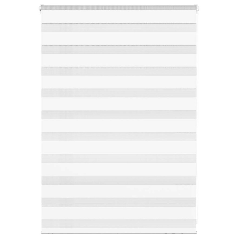 Vidaxl (White, 110 X 100 Cm) Zebra Blind Fabric Polyester