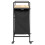 VidaXL vidaXL Laundry Basket 2 Compartments with Wheels Sonoma Oak laundry hamper 7