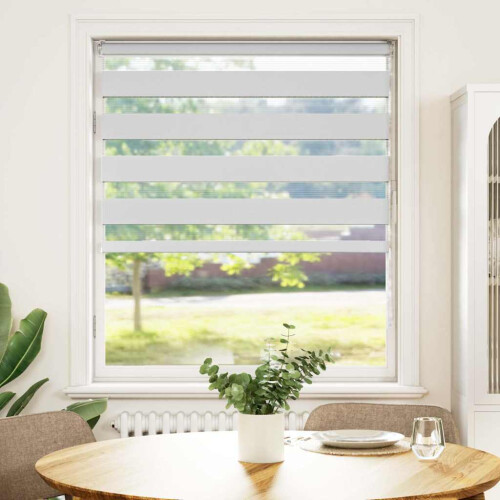 VidaXL (white, 110 x 100 cm) vidaXL Zebra Blind Fabric Polyester 1