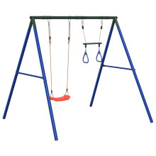 vidaXL Outdoor Swing Set with Swing and Trapeze Play Swing Kids Swing Set