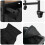 VidaXL vidaXL Laundry Basket 3 Compartments with Wheels Smoked Oak laundry hamper 10