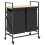 VidaXL vidaXL Laundry Basket 2 Compartments with Wheels Sonoma Oak laundry hamper 1